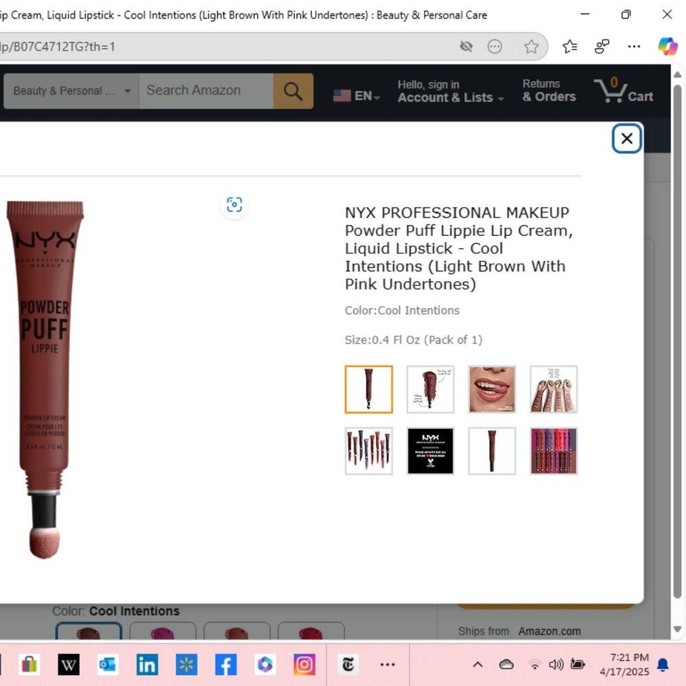 NYX Powder Puff Lip Cream